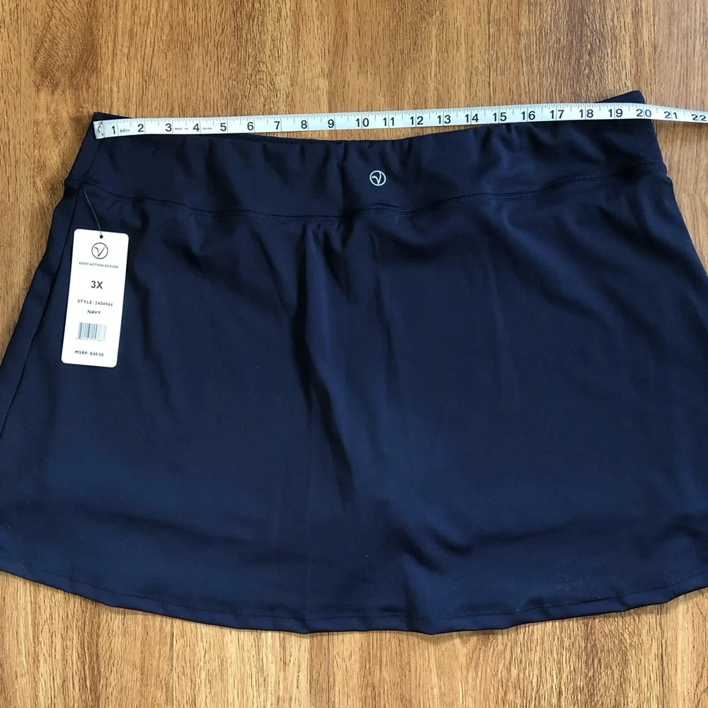 NWT VOGO Athletica Women’s Plus Size Skort Navy size 3X - Picture 9 of 11